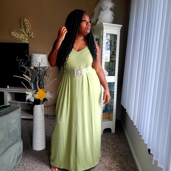 Sage Plus Size Maxi Dress - Picture 1 of 2